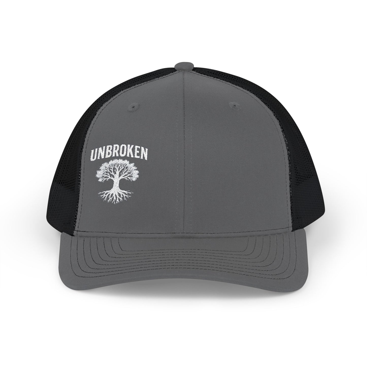Unbroken Embroidered Snapback Trucker Cap