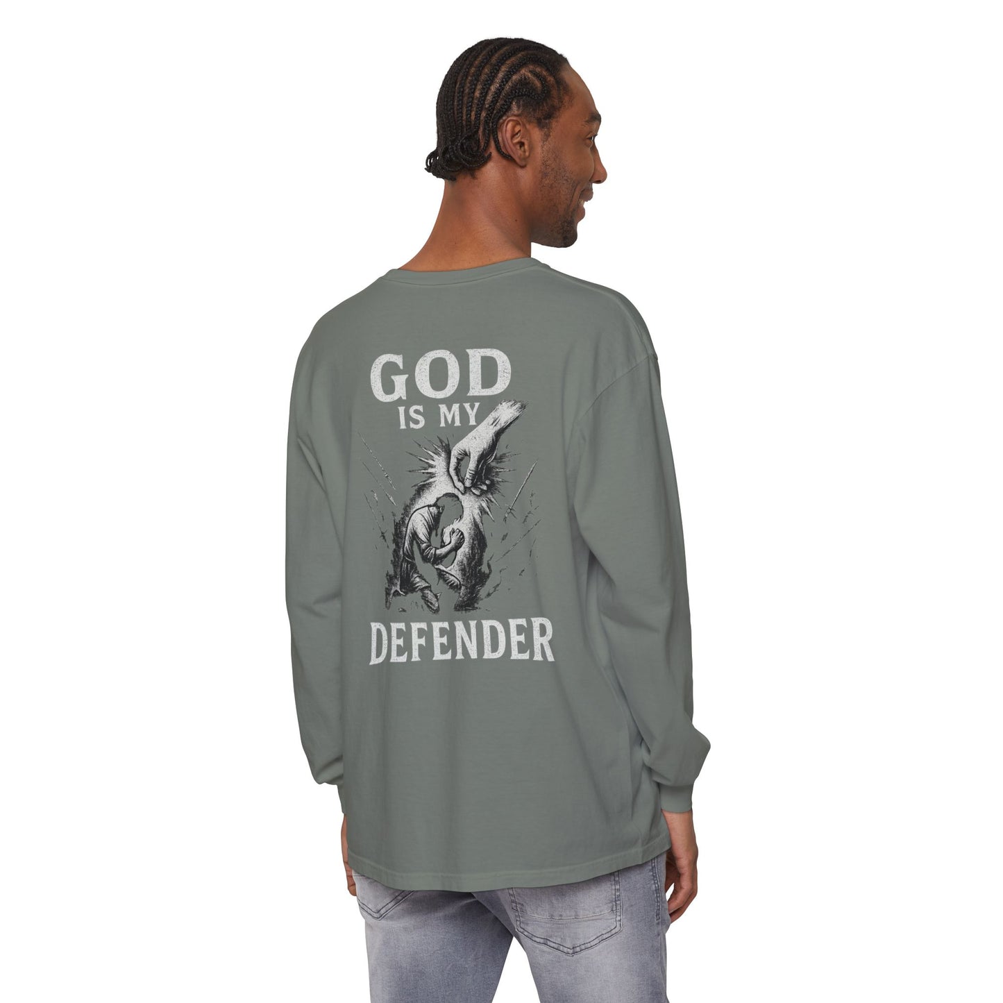 God is My Defender Long Sleeve