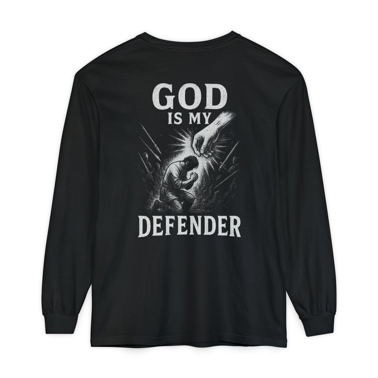 God is My Defender Long Sleeve