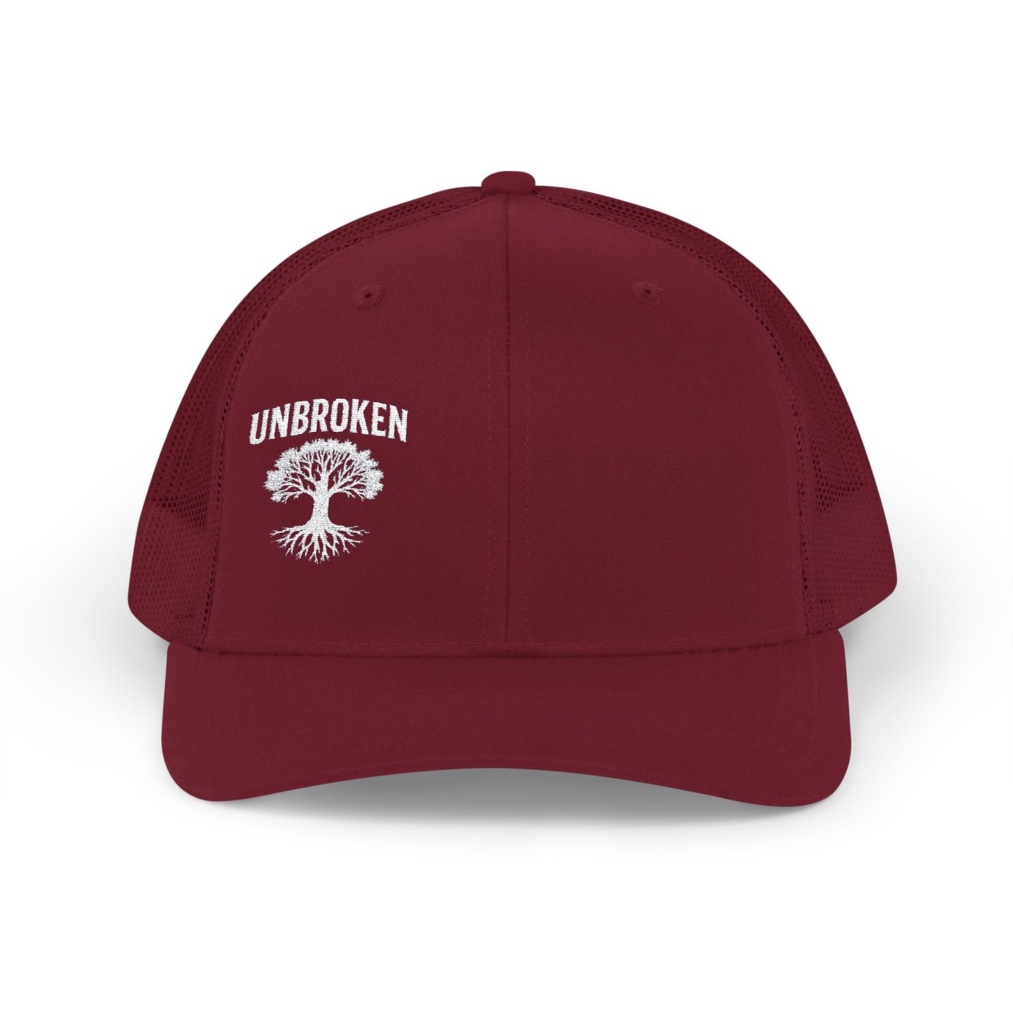 Unbroken Embroidered Snapback Trucker Cap