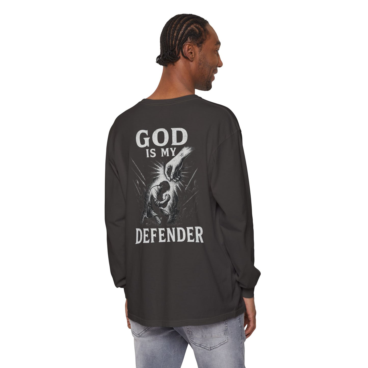 God is My Defender Long Sleeve