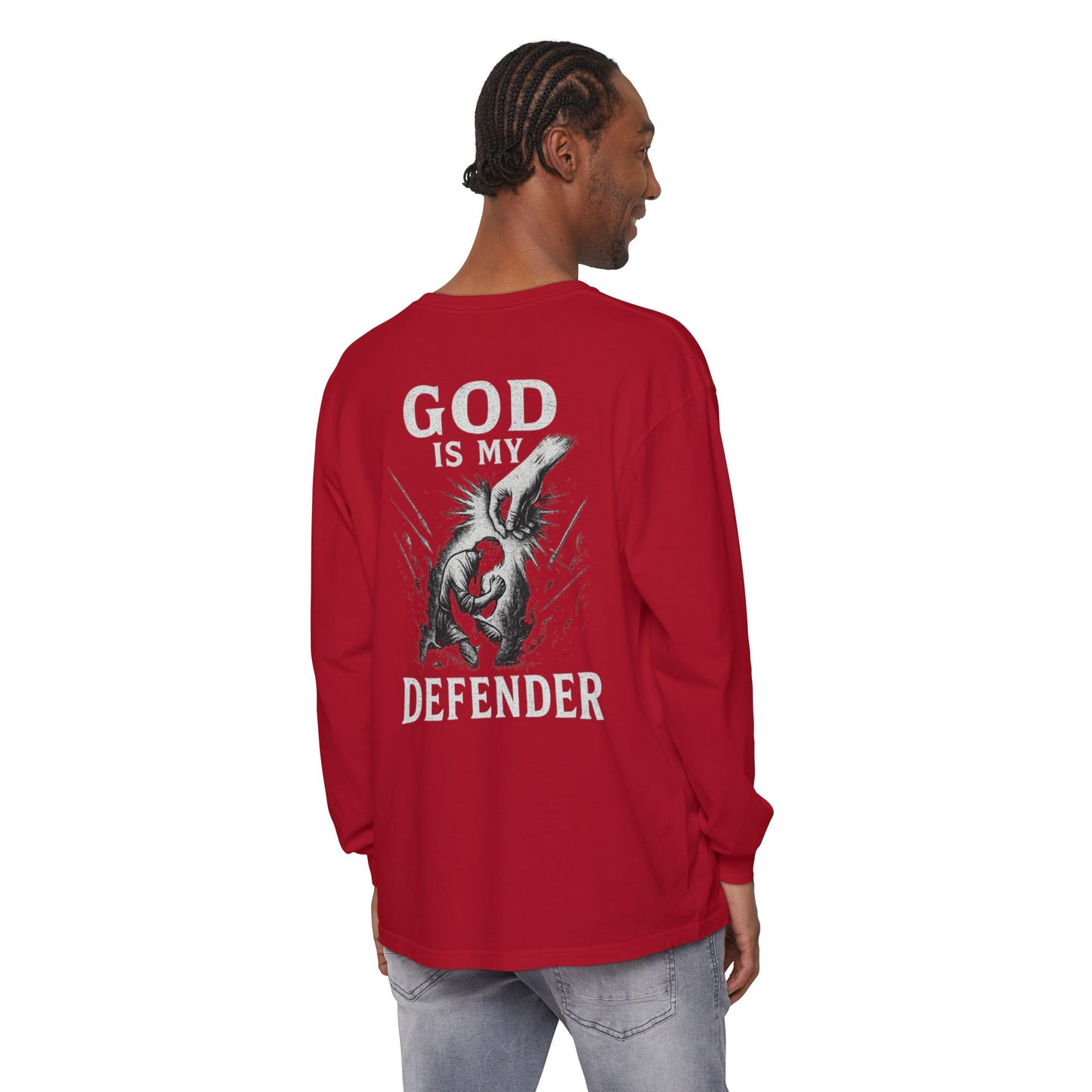 God is My Defender Long Sleeve