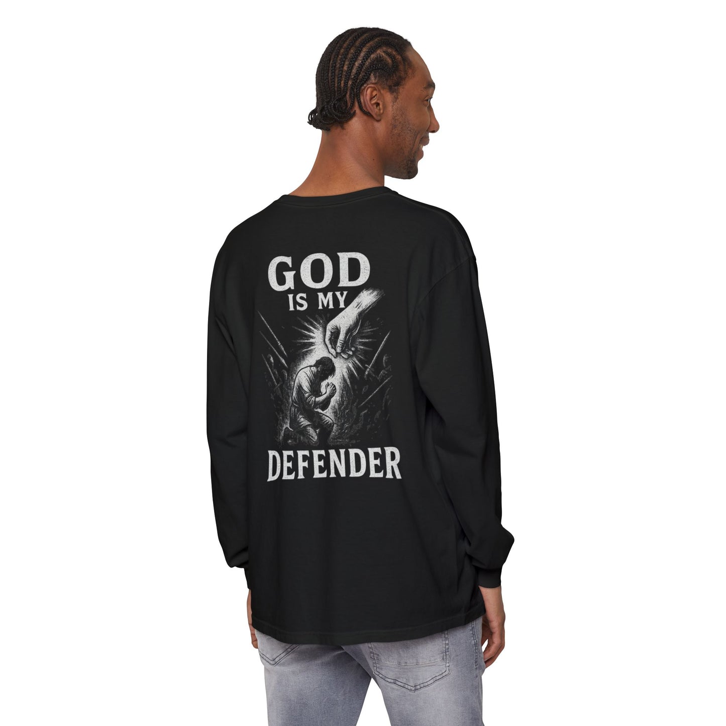 God is My Defender Long Sleeve