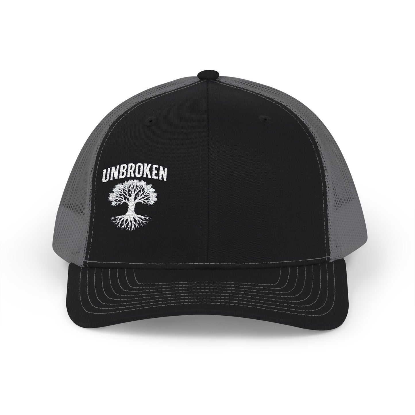 Unbroken Embroidered Snapback Trucker Cap