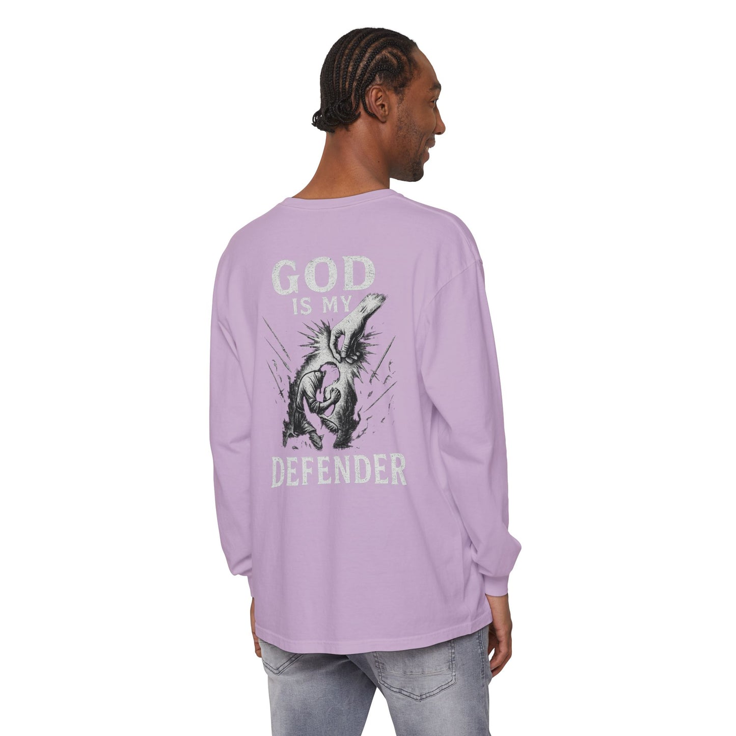 God is My Defender Long Sleeve