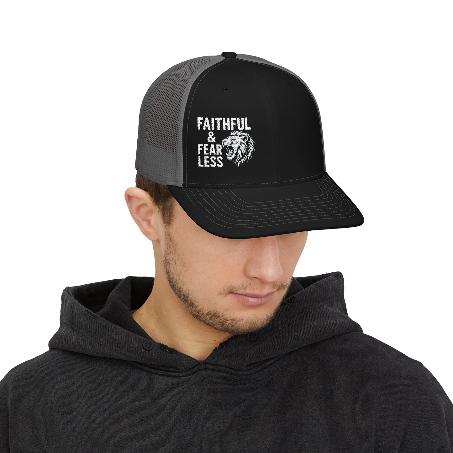 Faithful & Fearless Snapback Trucker Cap