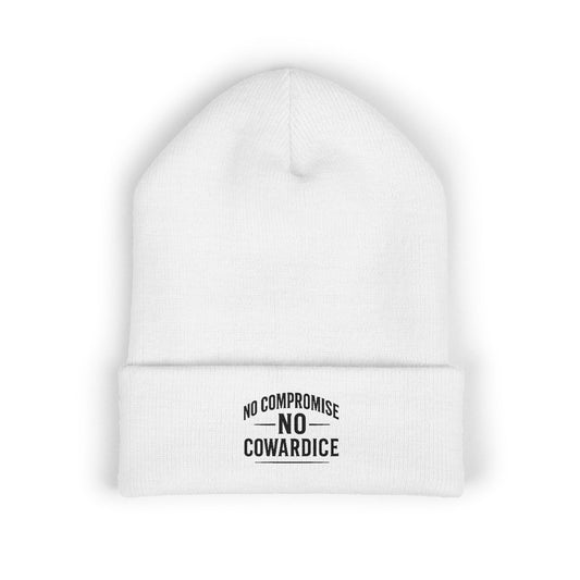 No Compromise No Cowardice Beanie