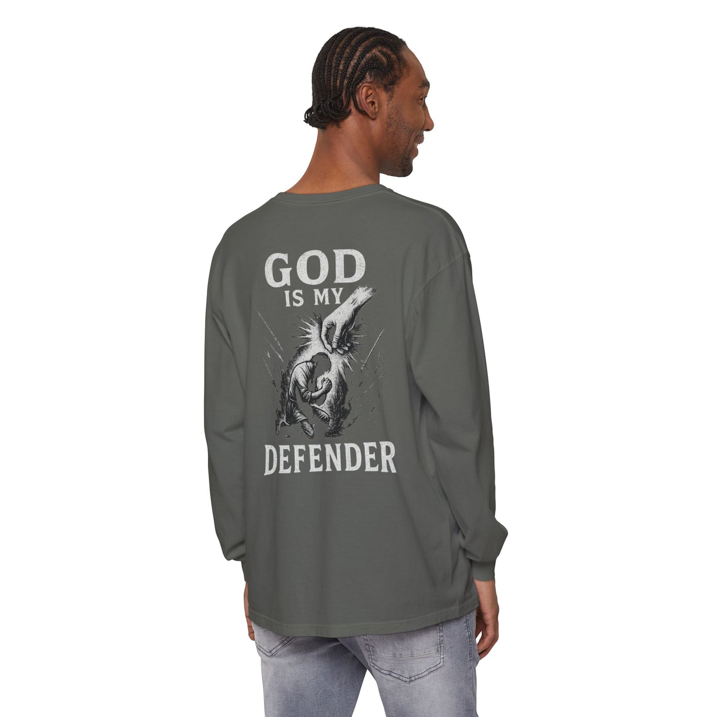 God is My Defender Long Sleeve