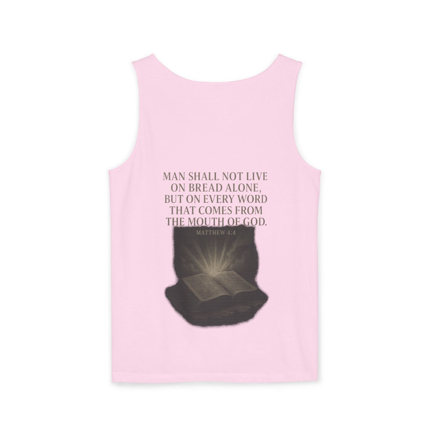 Man Shall Not Live On Bread Alone Tank Top