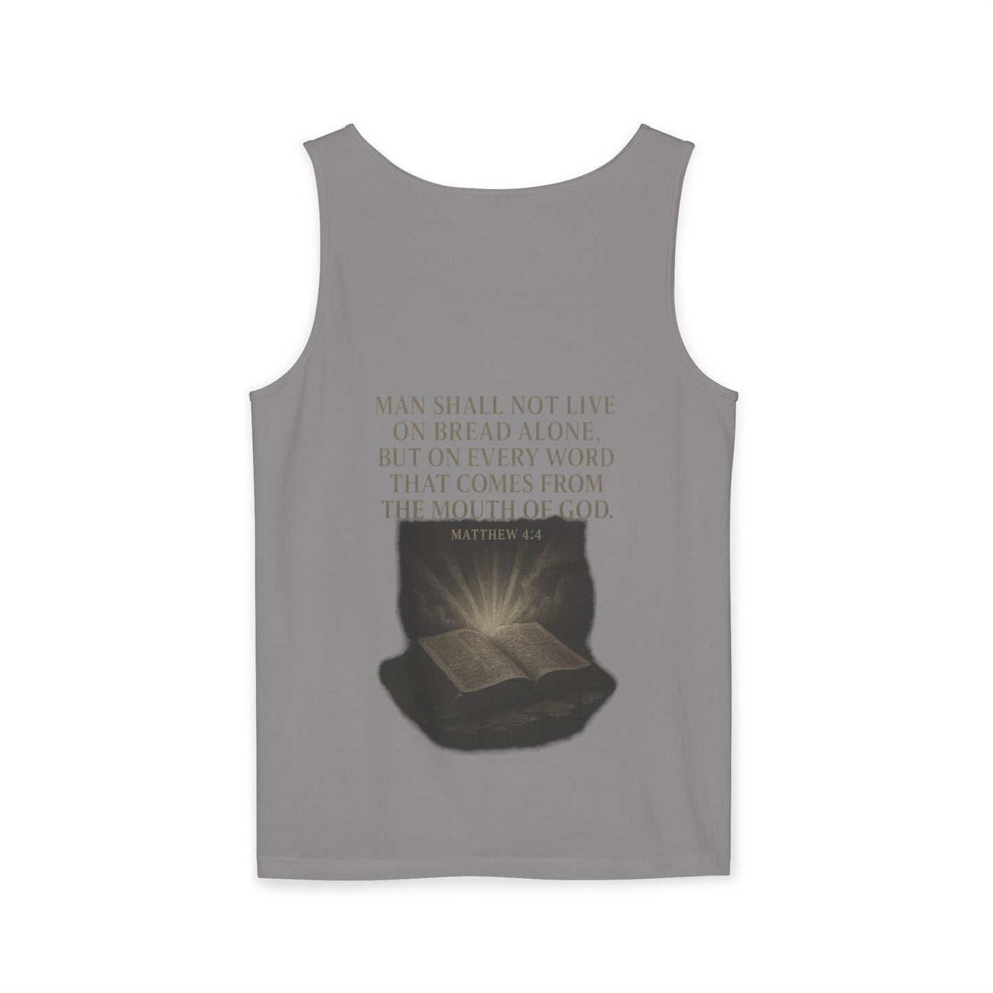 Man Shall Not Live On Bread Alone Tank Top