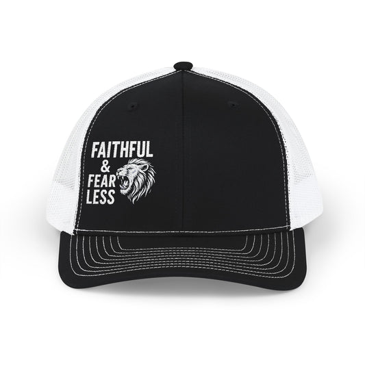 Faithful & Fearless Snapback Trucker Cap