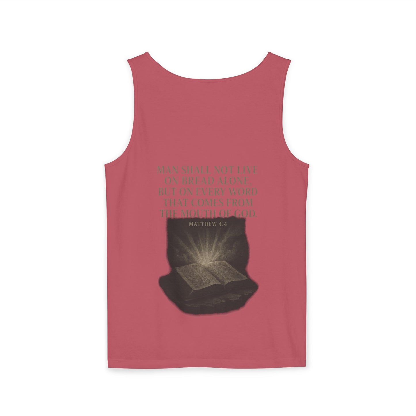Man Shall Not Live On Bread Alone Tank Top