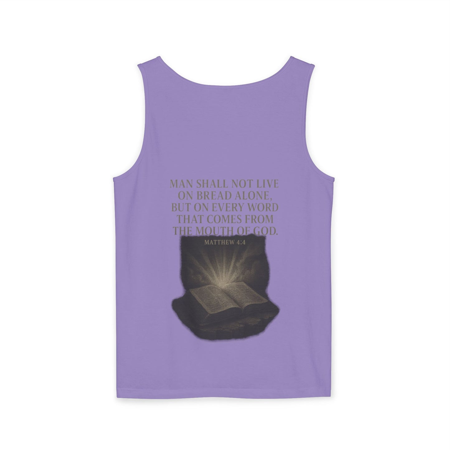 Man Shall Not Live On Bread Alone Tank Top