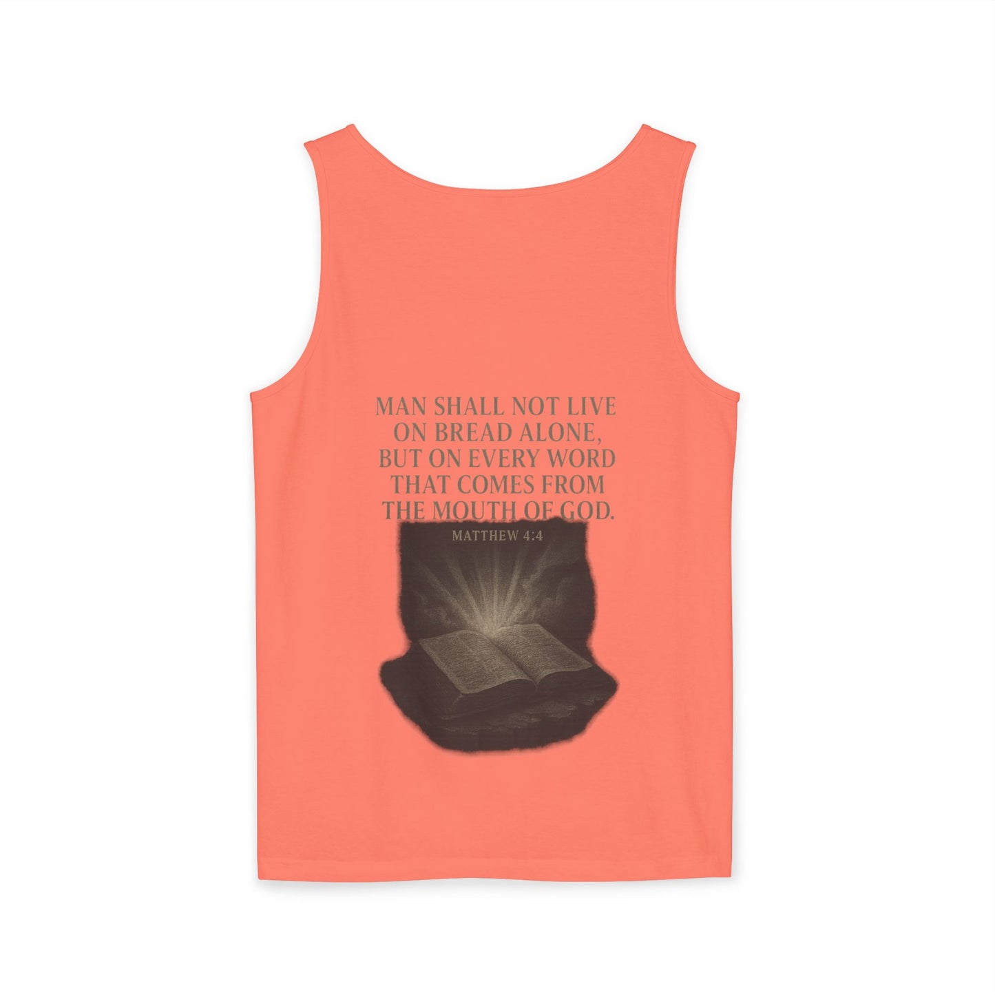 Man Shall Not Live On Bread Alone Tank Top