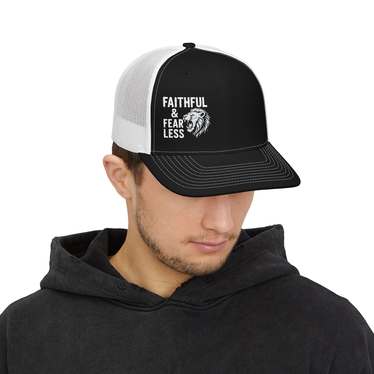 Faithful & Fearless Snapback Trucker Cap