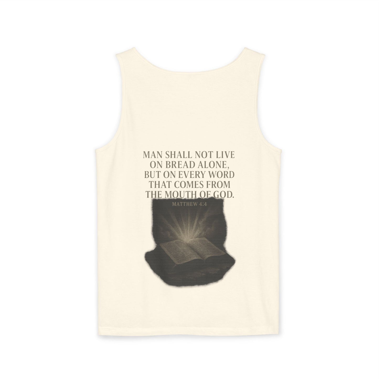 Man Shall Not Live On Bread Alone Tank Top
