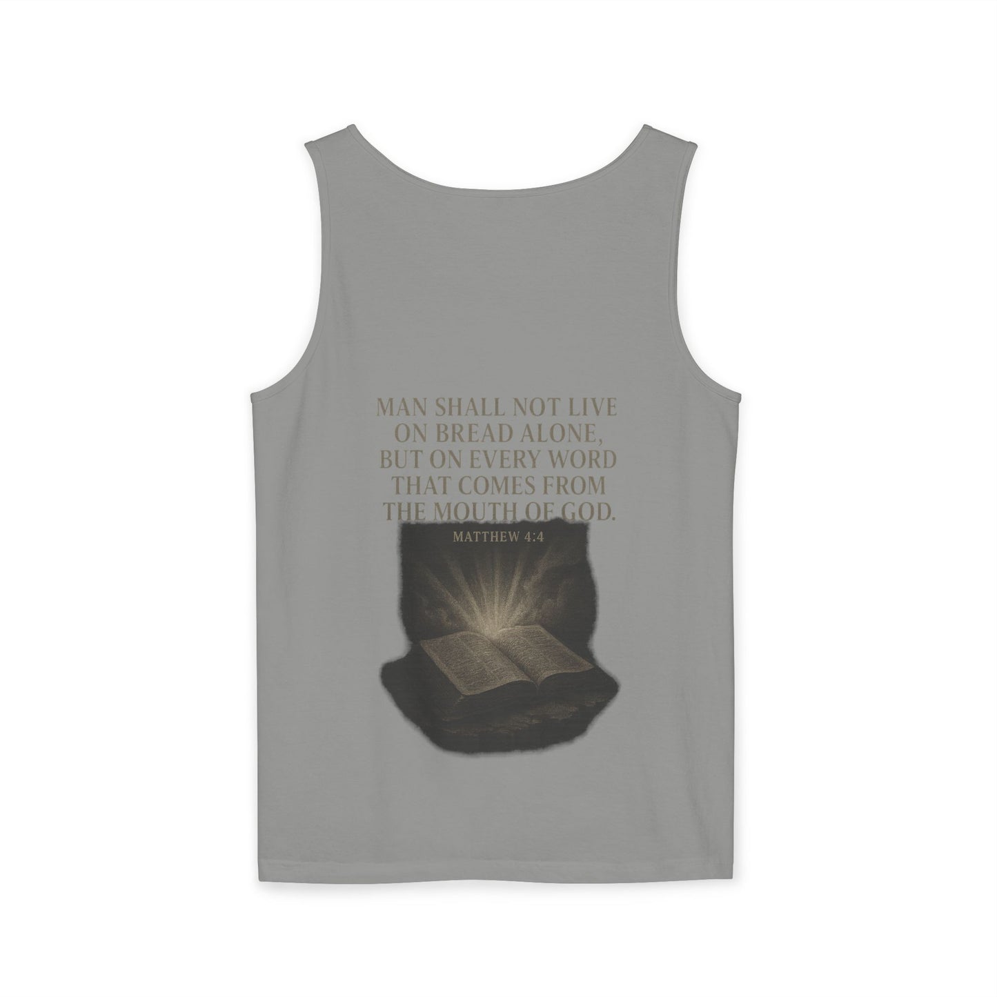 Man Shall Not Live On Bread Alone Tank Top