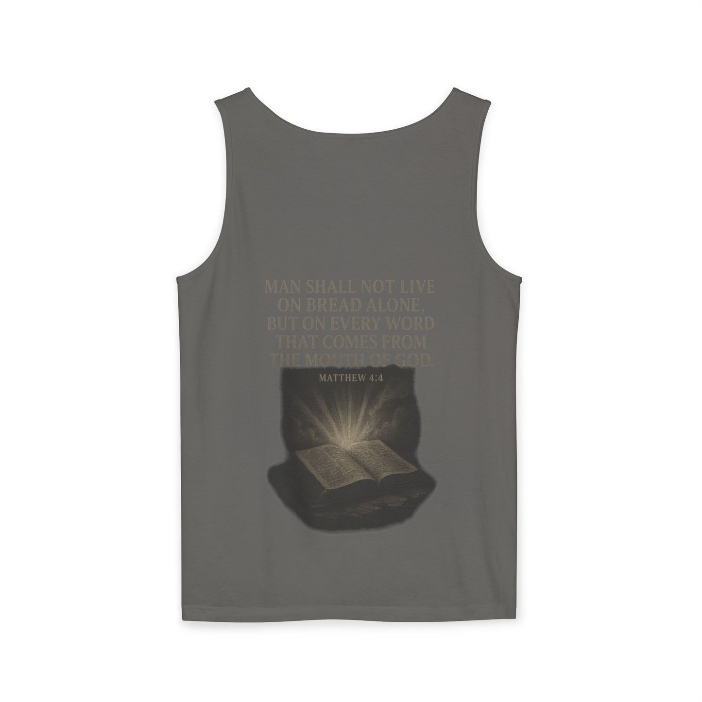 Man Shall Not Live On Bread Alone Tank Top