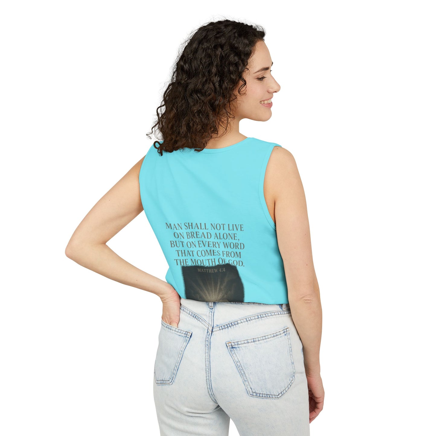 Man Shall Not Live On Bread Alone Tank Top