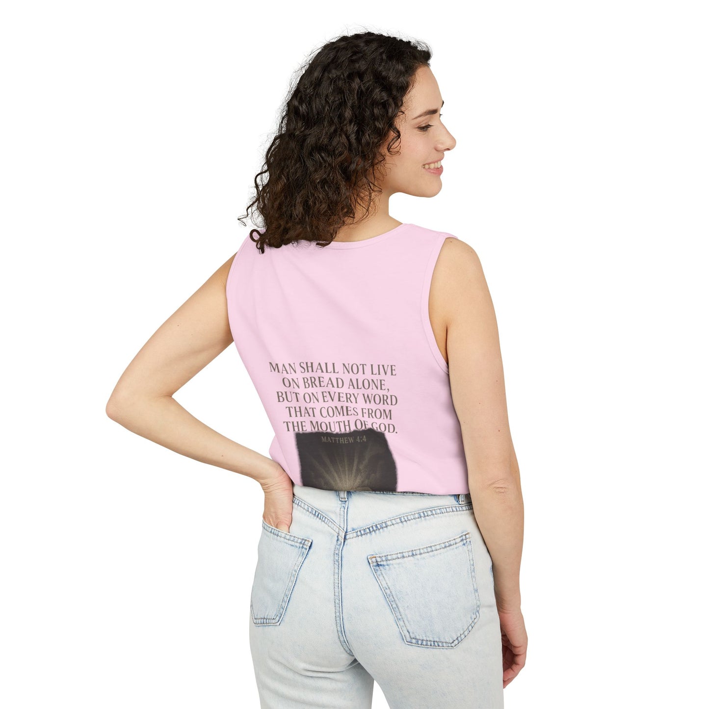Man Shall Not Live On Bread Alone Tank Top