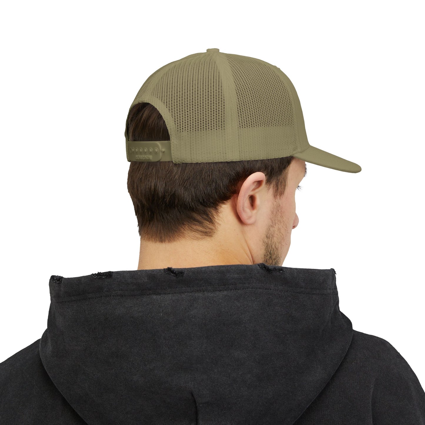 Embroidered Snapback Trucker Cap - No Compromise, No Cowardice