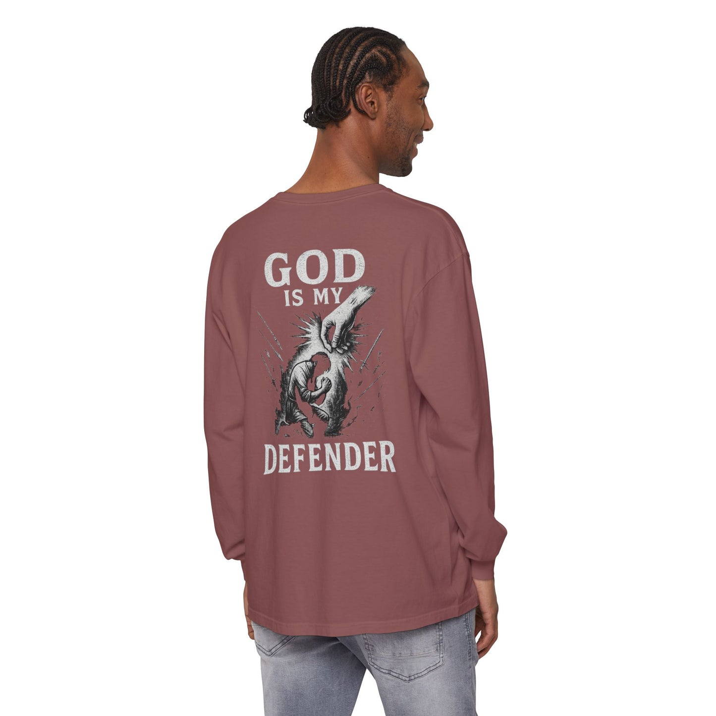 God is My Defender Long Sleeve